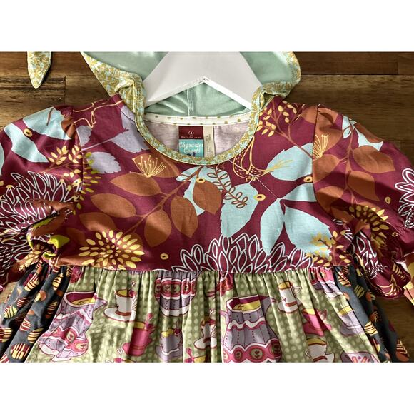 NEW Matilda Jane Heart Soul Pride Coraline & Chrissy Hooded Floral Knit Dress 4 - Picture 3 of 7